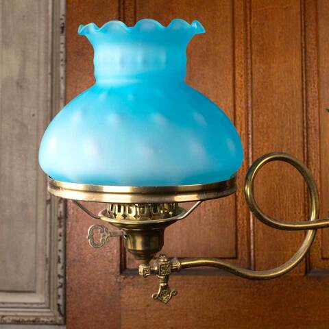#53448 Antique Brass Electrified Gas Light Fixture image 6