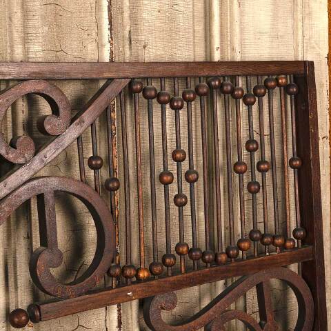 #53450 Antique Interior Wood Stick & Ball Spandrel image 5