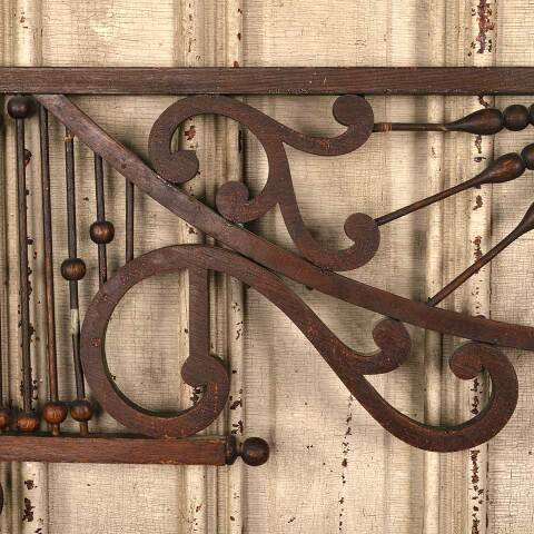 #53450 Antique Interior Wood Stick & Ball Spandrel image 6