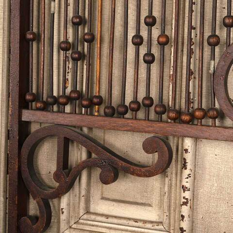 #53450 Antique Interior Wood Stick & Ball Spandrel image 7