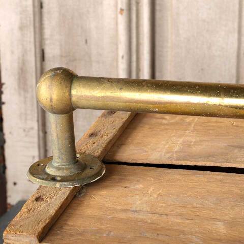 #53451 Salvaged Antique Metal Bathroom Towel Bar image 7
