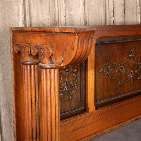 #53465 61x21 Antique Wood Piano Panel w/ Brackets image 5
