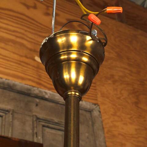 #53470 Antique Brass 1 Bulb Gas Light Chandelier image 7