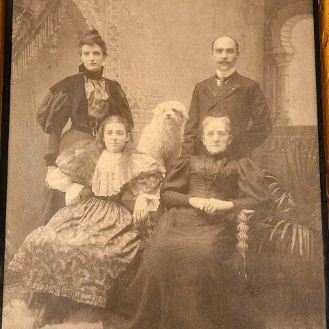 #53488 Antique Victorian Picture Frame & Portrait image 6