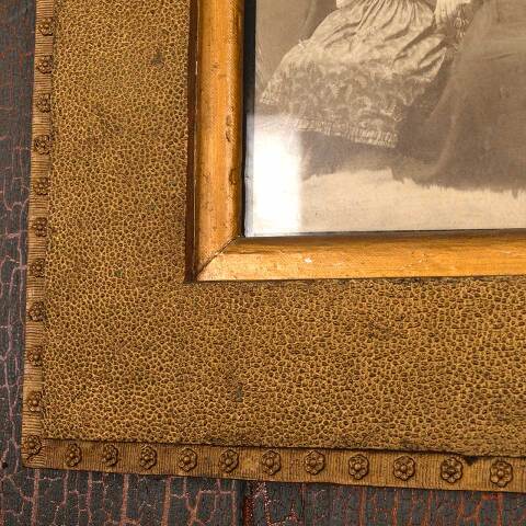 #53488 Antique Victorian Picture Frame & Portrait image 5