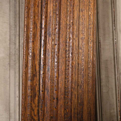 #53495 84" Salvaged Antique Interior Oak Columns image 5