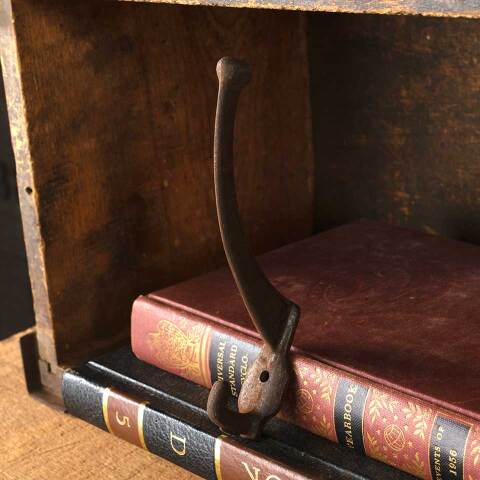 #53503 Antique Cast Iron Hall Tree Coat / Hat Hook image 2