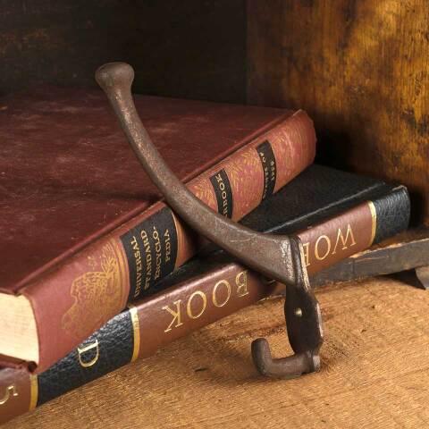 #53503 Antique Cast Iron Hall Tree Coat / Hat Hook image 6