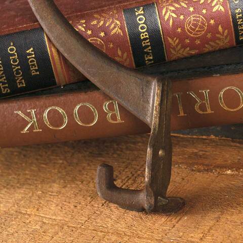 #53503 Antique Cast Iron Hall Tree Coat / Hat Hook image 7