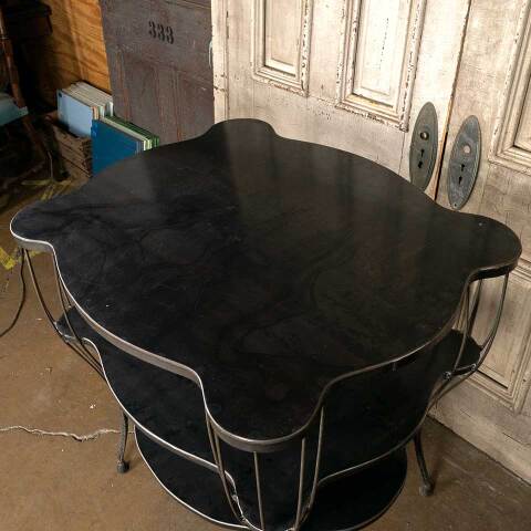 #53508 Artist Made Contemporary 3 Tier Metal Table image 5