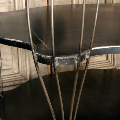 #53508 Artist Made Contemporary 3 Tier Metal Table image 3