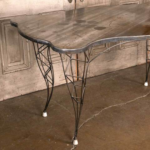 #53509 Artist Made Contemporary Metal Table / Desk image 3