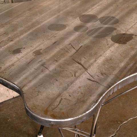 #53509 Artist Made Contemporary Metal Table / Desk image 4