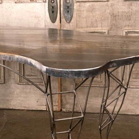 #53509 Artist Made Contemporary Metal Table / Desk image 6