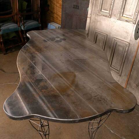 #53509 Artist Made Contemporary Metal Table / Desk image 7