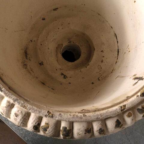 #53532 16" Painted Cast Iron Garden Planter Urn image 8