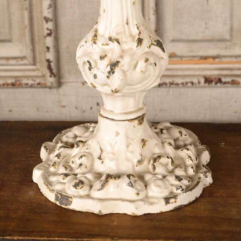 #53534 Distressed Painted Cast Iron Candle Holder image 2