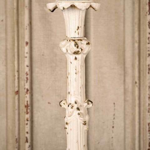 #53534 Distressed Painted Cast Iron Candle Holder image 3