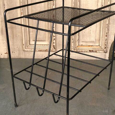 #53546 Mid Century Modern Vintage Sofa End Table image 2