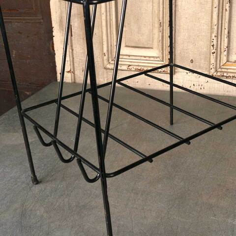 #53546 Mid Century Modern Vintage Sofa End Table image 4