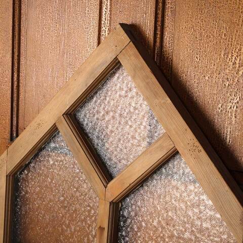 #53556 Antique Window with Florentine Privacy Glass image 4