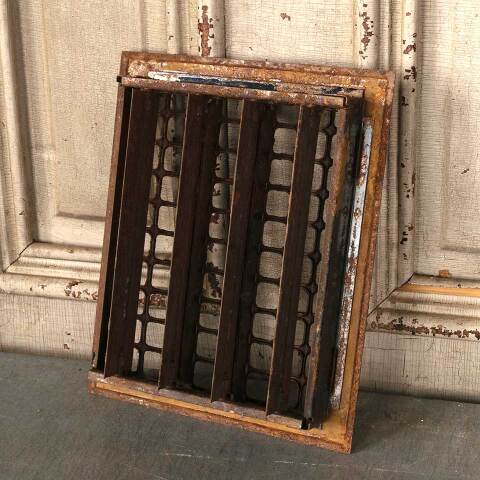 #53563 8x10 Antique Heat Grate Floor Vent Cover image 3