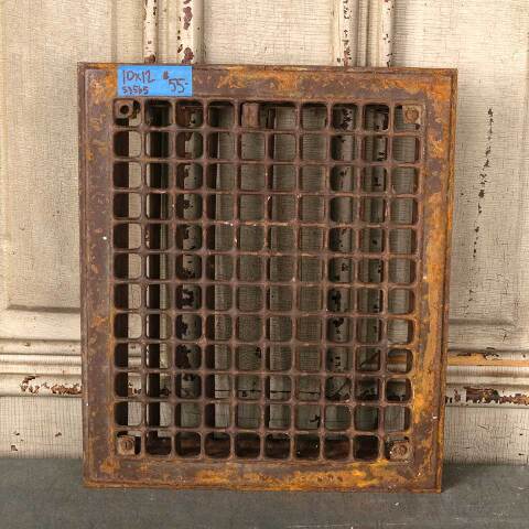 #53565 10x12 Antique Heat Grate Floor Vent Cover image 2