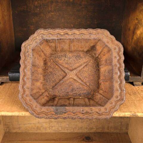 #53573 Antique Cast Iron Umbrella Stand Catch Dish image 2