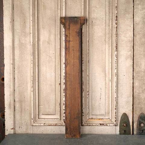 #53603 Antique Oak Fireplace Mantel Fluted Pilaster image 6