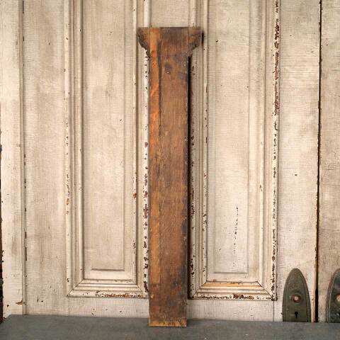 #53605 Antique Oak Fireplace Mantel Fluted Pilaster image 6