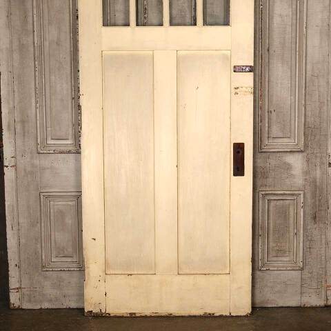 #53607 36x83 Antique Arts & Crafts Oak Entry Door image 6