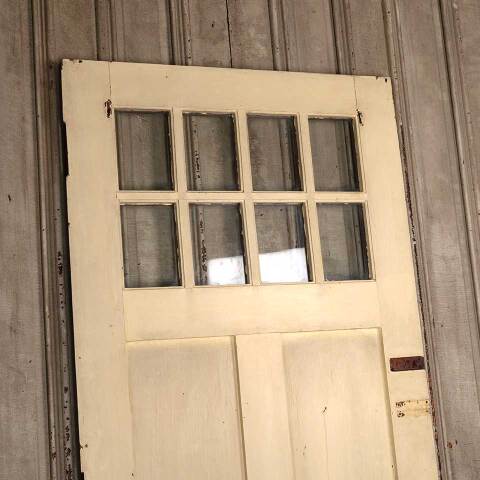 #53607 36x83 Antique Arts & Crafts Oak Entry Door image 7