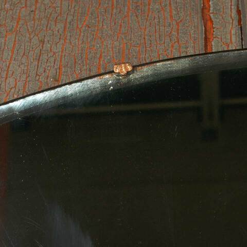 #53616 30x14 Antique Beveled Glass Oval Mirror image 5