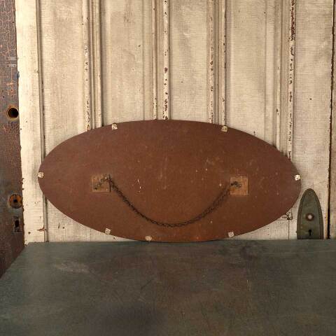 #53616 30x14 Antique Beveled Glass Oval Mirror image 7