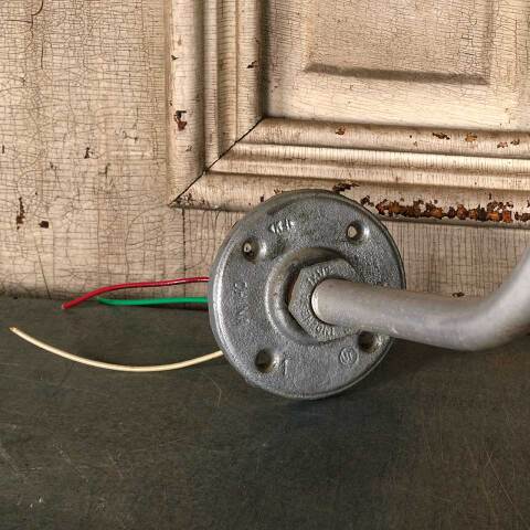 #53618 Vintage Porcelain Enameled Industrial Light image 2