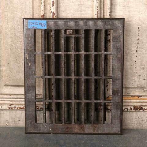 #53620 10x12 Antique Heat Grate Floor Vent Cover image 2