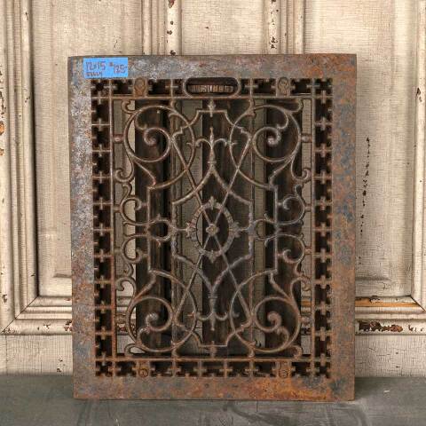 #53624 12x15 Antique Heat Grate Floor Vent Cover image 2