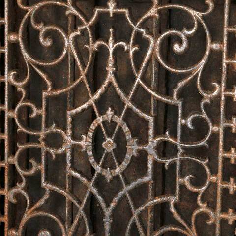 #53624 12x15 Antique Heat Grate Floor Vent Cover image 3