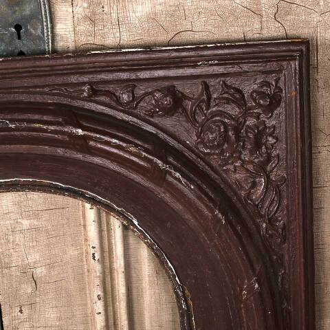 #53625 33x33 Antique Cast Iron Fireplace Surround image 2