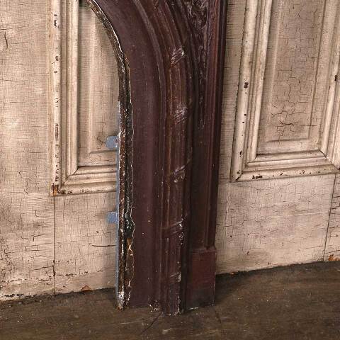 #53625 33x33 Antique Cast Iron Fireplace Surround image 5