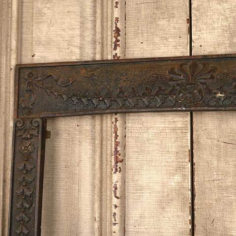 #53627 25x30 Antique Cast Iron Fireplace Surround image 2