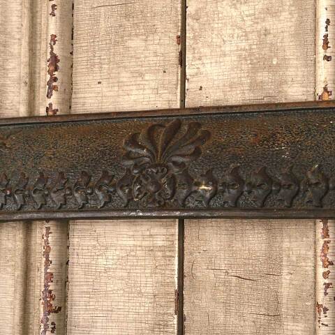 #53627 25x30 Antique Cast Iron Fireplace Surround image 4