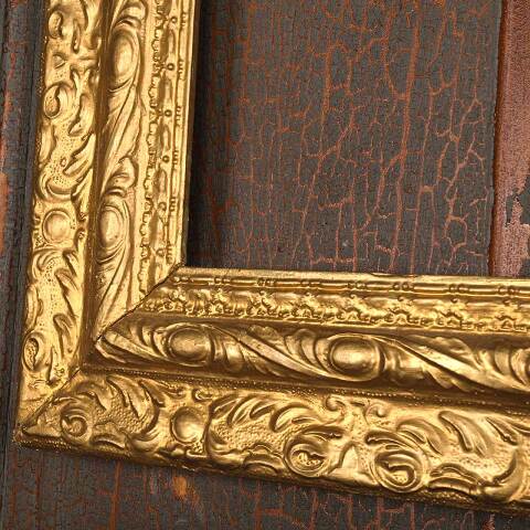 #53634 27x23 Ornate Antique Wood Picture Frame image 3