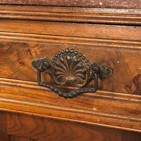 #53645 Antique Victorian Dry Sink w/ Marble Top image 7