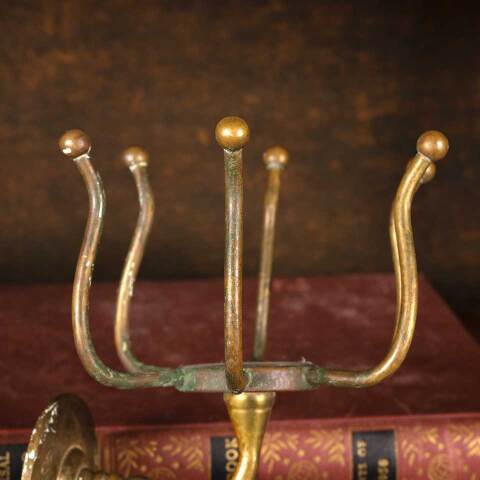 #53661 Antique Brass Bathroom Prong Cup Holder image 3