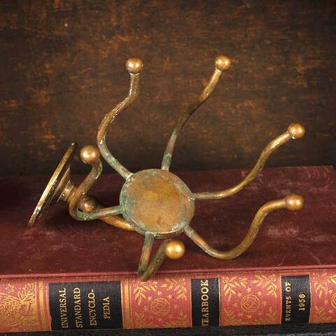 #53661 Antique Brass Bathroom Prong Cup Holder image 7