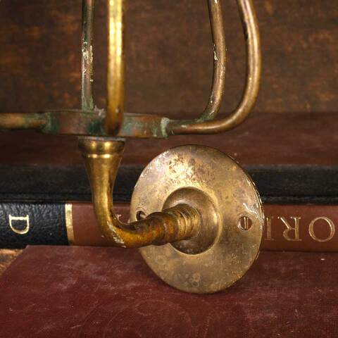 #53661 Antique Brass Bathroom Prong Cup Holder image 6