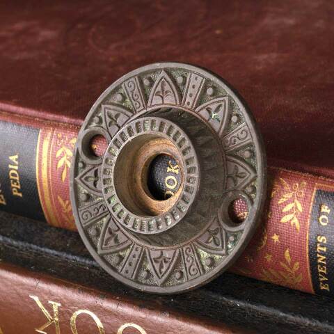 #53675 Antique Mallory Wheeler Doorknob Rosette image 5