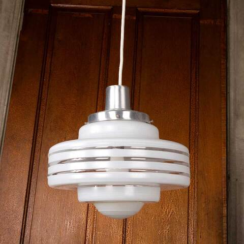#53683 14x40 Salvaged Retro Pendant Light Fixture image 2
