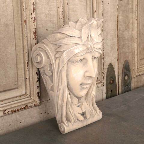 #53698 Cast Plaster Empress Head Corbel Bracket image 3